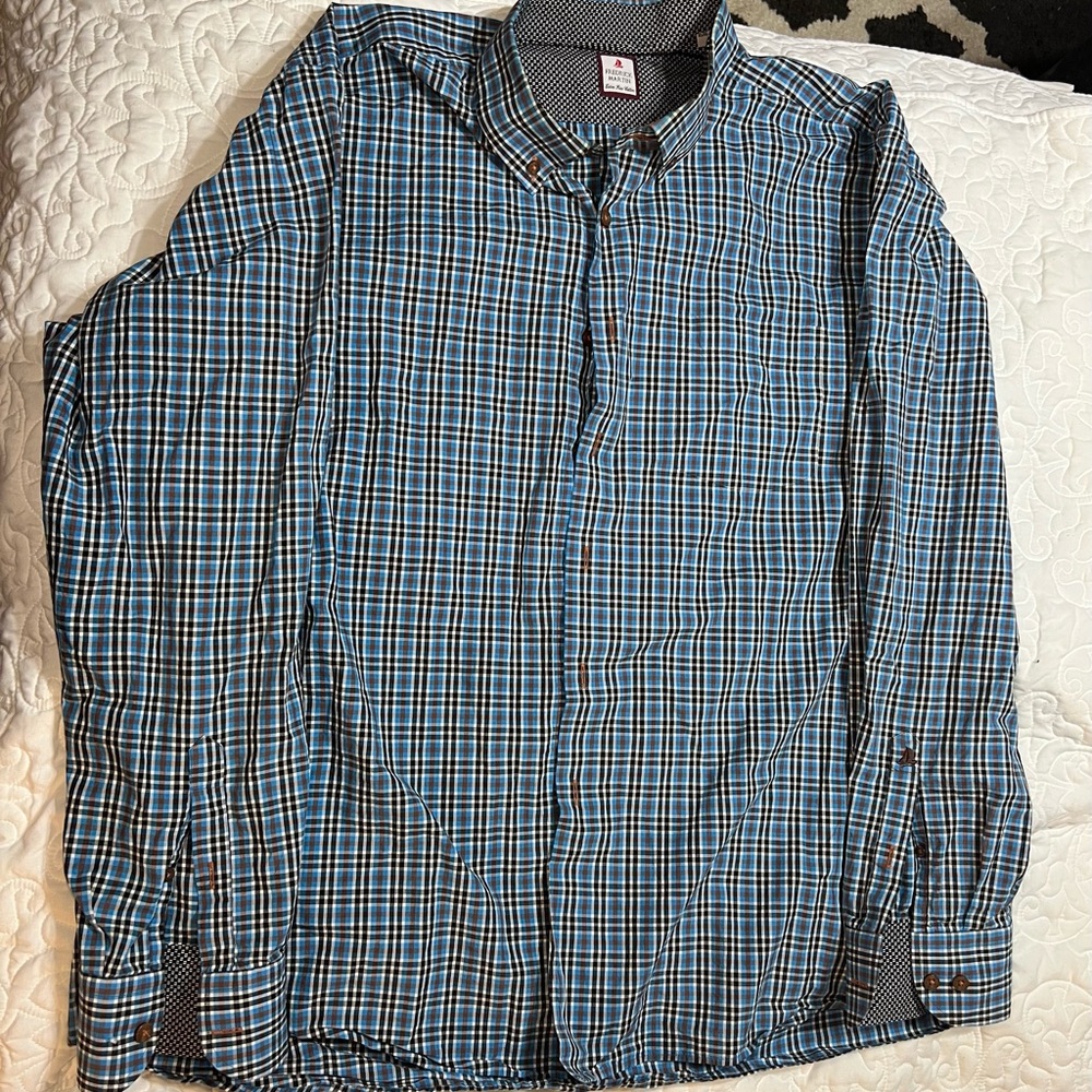 Frederick Martin Blue Button Down 2XL